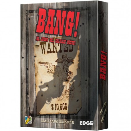 Caja y cartas del juego de mesa Bang!