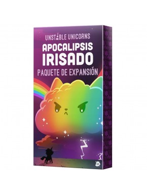 Caja y cartas Unstable Unicorns Apocalipsis Irisado