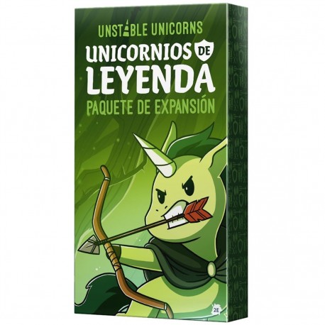 Caja y cartas del juego Unstable Unicorns Unicornios de Leyenda