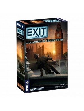 Caja del juego Exit: La desaparición de Sherlock Holmes de Devir