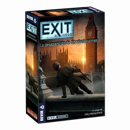 Caja del juego Exit: La desaparición de Sherlock Holmes de Devir
