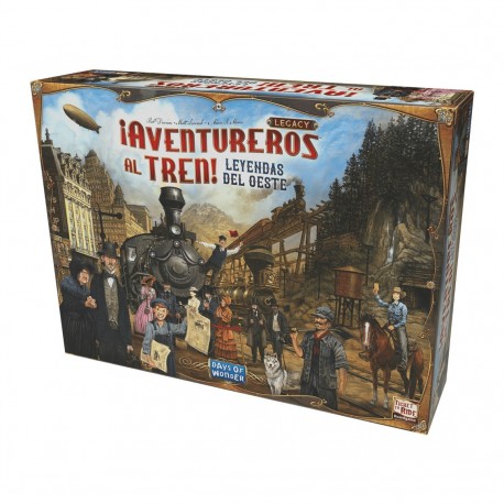 Caja del juego de mesa ¡Aventureros al Tren! Legacy