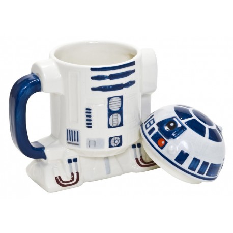 Taza tapa R2-D2 Star Wars 3D