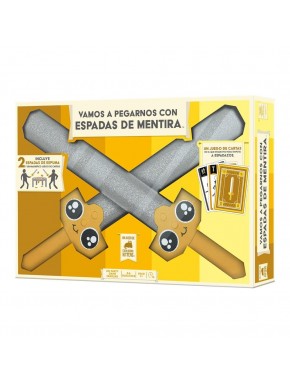 Caja y espadas de espuma de Vamos a pegarnos
