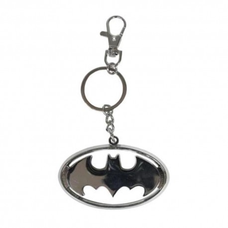Porte-clés métallique avec mousqueton logo Batman DC Comics