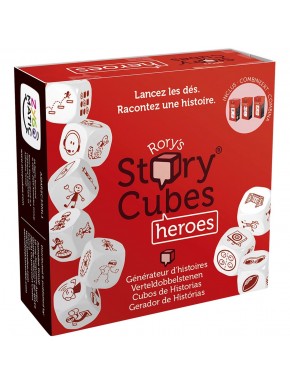Caja del juego de mesa Asmodee Story Cubes Heroes