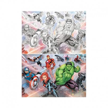 Puzzle Marvel 3D à gratter 150 pièces