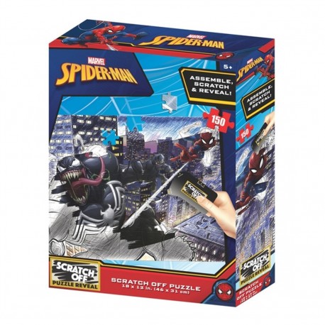 Puzzle 3D à gratter Spiderman vs Venom