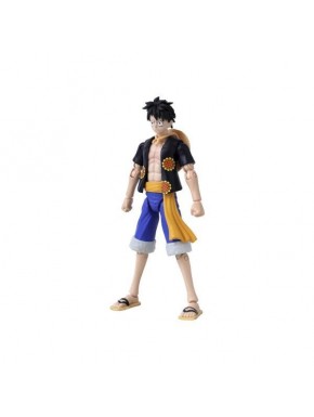 Figura de Luffy Dressrosa de 17cm en pose dinámica.