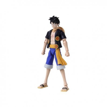 Figura de Luffy Dressrosa de 17cm en pose dinámica.