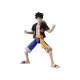 Figura de Luffy Dressrosa de 17cm en pose dinámica.
