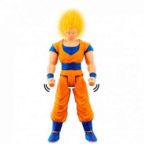Figura Limit Breaker Sparking Goku Super Saiyan com luzes e sons