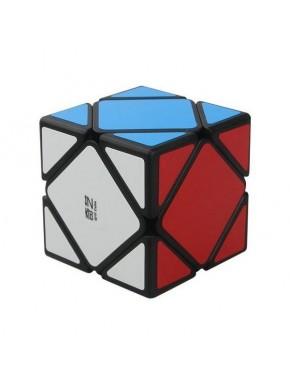 Cubo QiYi Skewb Qicheng con bordes azules y rojos