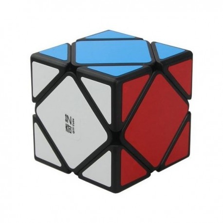 Cubo QiYi Skewb Qicheng con bordes azules y rojos