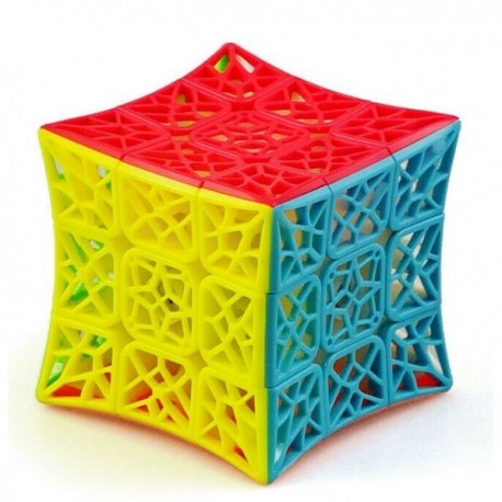 Cubo de Rubik Qiyi DNA Cóncavo 3x3 en colores vibrantes