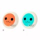 Peluche Donkatsu Face naranja y celeste de Taiko no Tatsujin