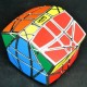 Cubo de Rubik Hexaminx plateado de Calvin's con colores vibrantes