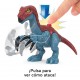 Figura Therizinosaurus Imaginext de Mattel en rojo y azul