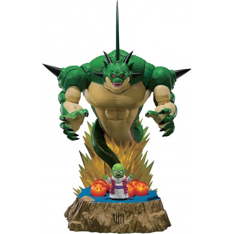 Figura de Porunga y Dende de Dragon Ball Z iluminada