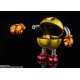 Figura Chogokin de Pac-Man com fantasmas e mini figura
