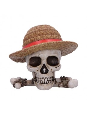 Caja decorativa calavera Luffy con sombrero de paja