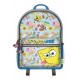 Mochila de Bob Esponja azul con diseño colorido