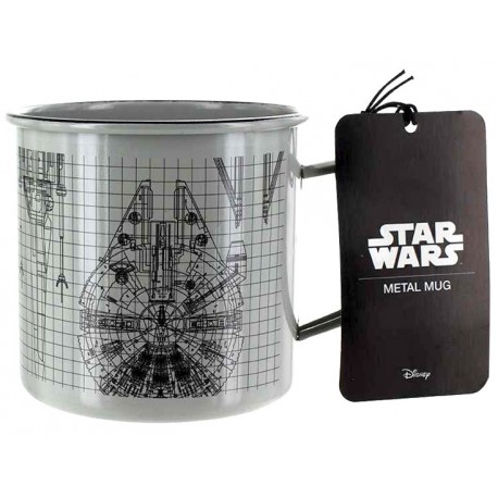 Taza metal Star Wars Naves Espaciales