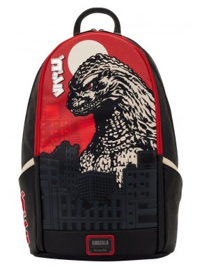Mochila de Godzilla de Loungefly en tonos rojo y negro
