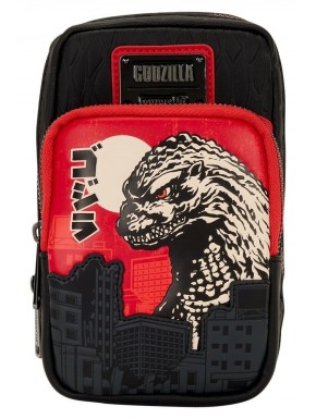 Bandolera Loungefly Godzilla en rojo y negro