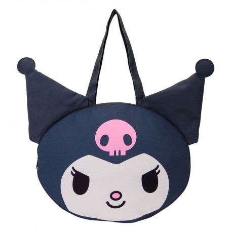 Bolsa Sanrio negra Kuromi de Loungefly con orejas puntiagudas