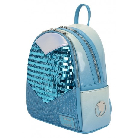Sac à dos mini Loungefly Elsa avec paillettes brillantes de La Reine des Neiges