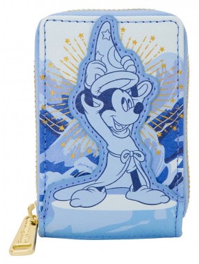 Monedero azul Disney Fantasia de Loungefly con cremallera dorada