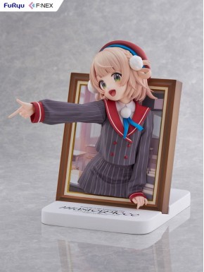 Estatua de PVC Shigure Ui de 22 cm con traje a rayas