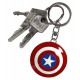 Metal key ring 3D Captain America Marvel Shield