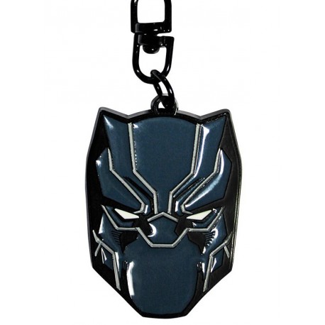 Llavero metálico Black Panther Head Marvel