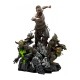 Estátua Baldur & Broods de God of War com base iluminada