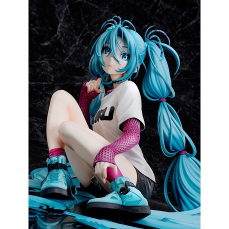 Estatua de Hatsune Miku 1/4, estilo urbano, 17 cm