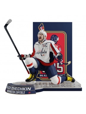 Estatua Alex Ovechkin NHL 28 cm con uniforme de Capitals