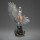 Estatua de White Sorceress de Masters of the Universe con alas extendidas