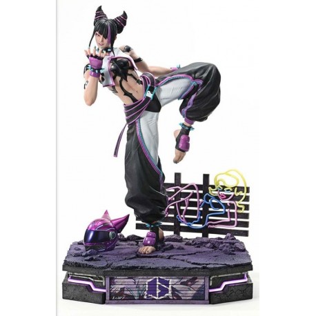 Statue de Juri de 58 cm Street Fighter 6 avec base LED