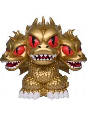 Hucha de PVC King Ghidorah dorada con tres cabezas