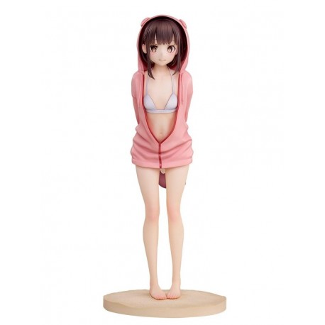 Estatua PVC Misaki en bikini con sudadera de 26 cm