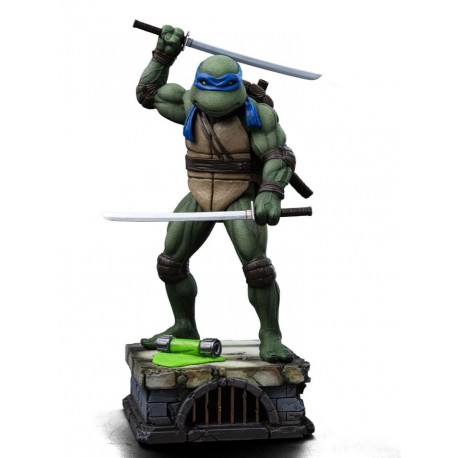 Estátua de Leonardo das Tartarugas Ninja em escala 1/10