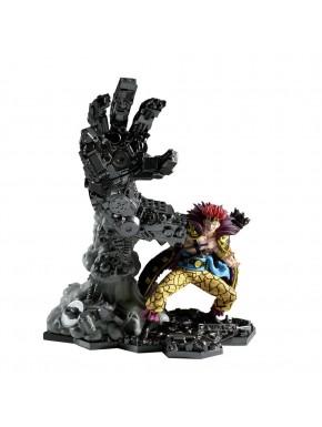 Figura Banpresto Eustass Kid One Piece com braço mecânico