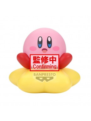Figura de vinilo suave de Kirby en Warp Star