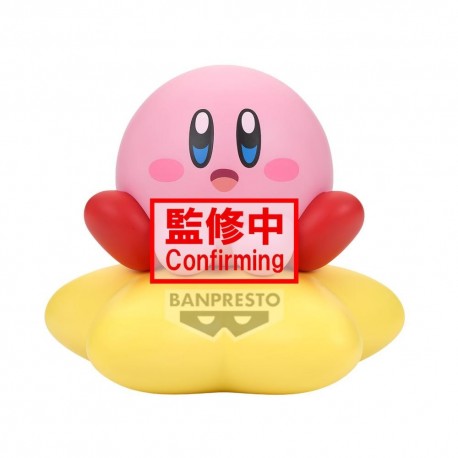 Figura de vinilo suave de Kirby en Warp Star