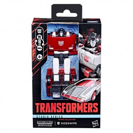 Figura Transformers Sideswipe Studio Series, robot y coche