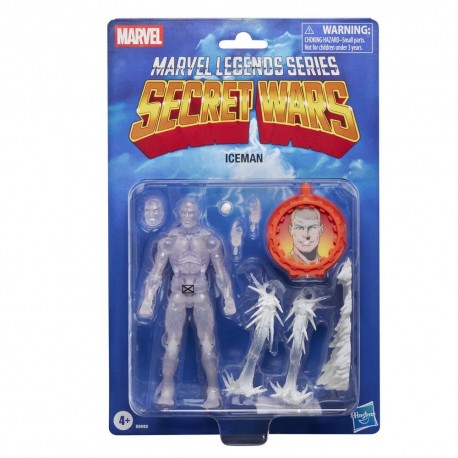 Figura translúcida Hasbro Iceman de Marvel Legends Secret Wars