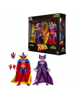 Pack de dos figuras Marvel Legends de X-Men Deathbird vs Gladiator