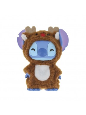 Figura navideña de Stitch disfrazado de reno de Enesco